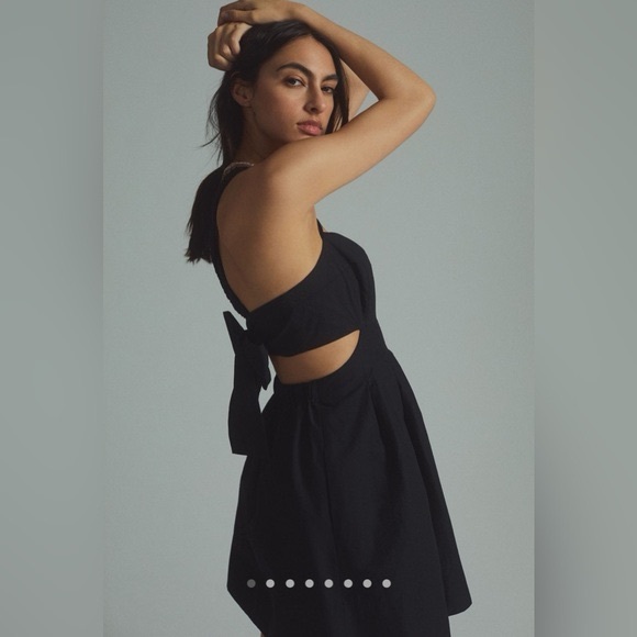 Anthropologie Maeve Bow Back Mini Dress - Picture 4 of 13